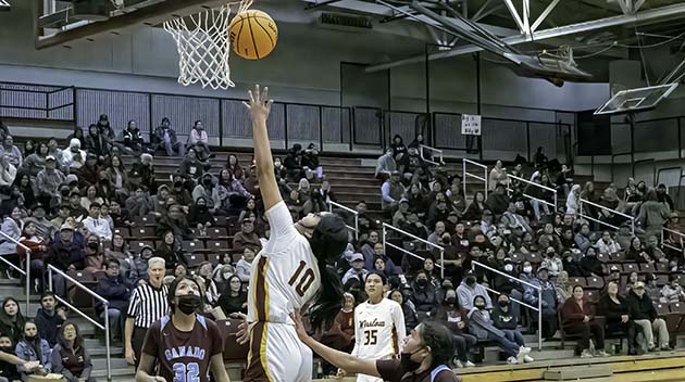 Photo by Richard LarsonThe Lady Bulldogs went up against the Ganado Hornets, earning their final win for the season before falling to the Window Rock Scouts.