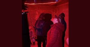 Photo by Shawn WhiteLocals and tourists alike line up to see the constellations as they learn from Dr. Danielle Adams.
