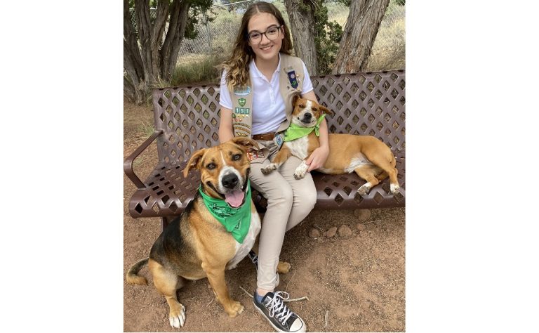 Photo courtesy of GSACPCElizabeth Parker (pictured) is the recipient of the Gold Award, the most prestigious award bestowed upon a Girl Scout, for creating the first dog park in a national park: Paws in the Park at the Petrified Forest National Park.