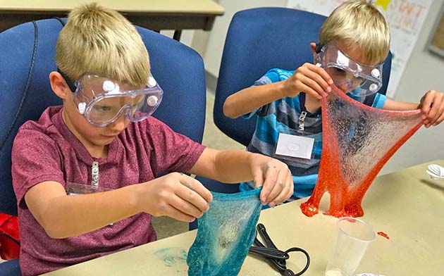 Photo courtesy of Northland Pioneer CollegeSlime-making is serious fun. Learn how to make this ever so gooey and goopy stuff at NPC's Kids College this summer.