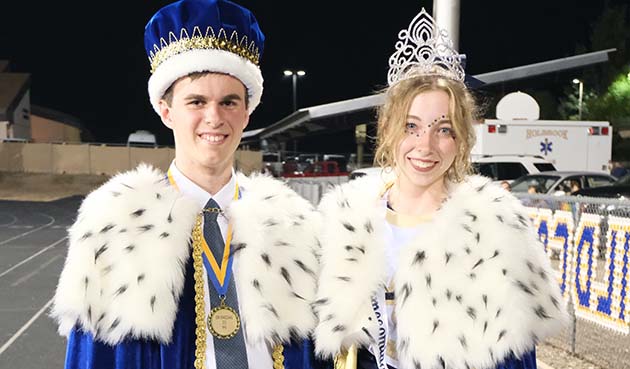 Photo by Julie RandallJoseph City High School celebrated homecoming last Friday, crowning seniors Sam Case and Ava Hancock as the Class of 2024 king and queen.