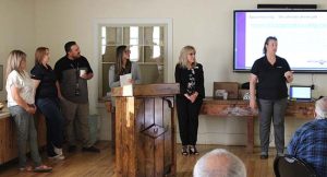 Photo by Shawn WhiteThose presenting at Good Morning Winslow for Department of Economic Security included (from left to right) Carm Johnson, Jessica Head, Alan Duran, Tiffany Brooks, Sherri Davis and Linda Branch.