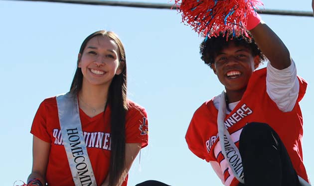 Photos by Kellie Spangler/Spanglerpics.comHolbrook High School crowned its royalty last week with Homecoming King Darnel Nez and Homecoming Queen Nikol Gombos.