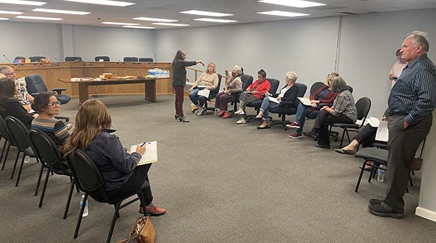 Photo by Linda KorHolbrook’s elected officials met with citizens to learn of what is important to them for community planning and to ensure that their efforts align with the needs of the community.