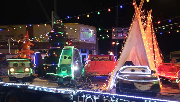 Photo by Linda KorHolbrook Family Dentistry took the Best Overall Award for its “Christmas at Radiator Springs” at the Holbrook Parade of Lights held last Saturday.