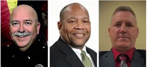 Photo provided by the City of WinslowThe City of Winslow will select from three candidates for its next chief of police. They include (left to right) Ernest Cano, Franklin Caldwell Sr. and Eric C. Mansfield.
